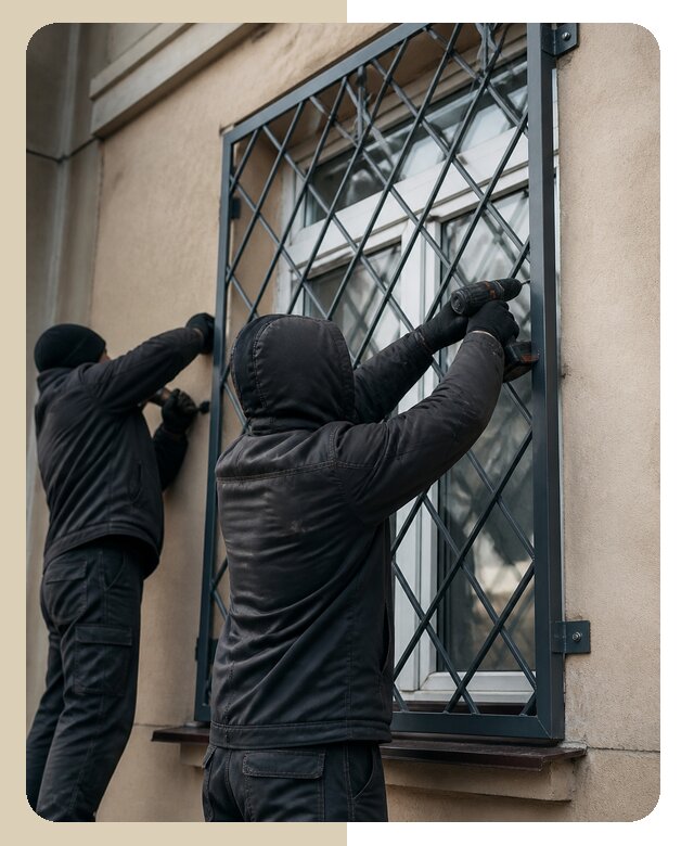 Установка антивандальных решеток на окна в Нижнекамске